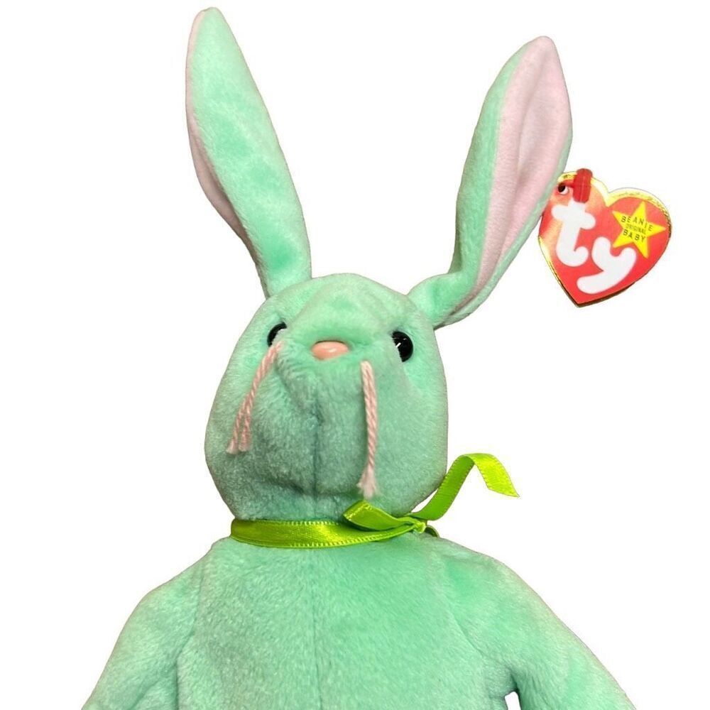 The Beanie Babies Collection Kids Hippity 1996 The Beanie Baby Rabbit Mint Green